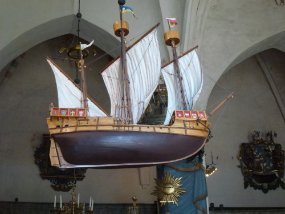 Finland A votive ship, sometimes called a church ship, is a ship model displayed in a church. As a rule, votive ships are constructed and given as gifts to the church...