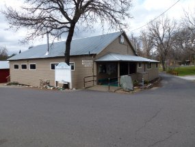 Community Club Across the street from the post office is the community meeting hall for the Mountain Ranch Community Club, a non profit charitable and social club.