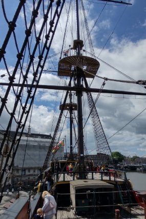 015 Netherlands This is a replica Dutch East India Company ship, docked right beside the National Maritime Museum.