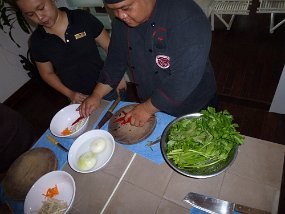 Cooking School We took a cooking class in Saigon. This may be the best way to dine in Vietnam. The kitchen is clean, the food is good and it's fun.